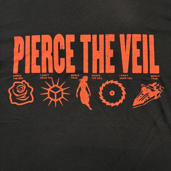 Pierce The Veil I Can't Hear You World Tour Rock Band Tee M - Picture 2 of 4